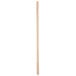 A Royal Paper eco-friendly wooden coffee stirrer with a long handle.