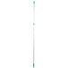 A Unger telescopic pole with a green tip.