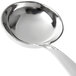A silver Thunder Group stainless steel serving ladle with a handle.