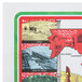 A red and white Historic Italia paper placemat with a map of San Francisco.