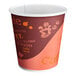 A white Choice paper hot cup with a coffee design on it.