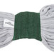A green and grey Unger SmartColor microfiber tube mop head.