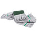 A Unger green and white heavy duty microfiber tube mop head.