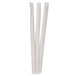 Three Royal Paper eco-friendly wood coffee stirrers individually wrapped in white paper.