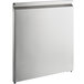 A silver rectangular solid door for Avantco refrigeration equipment with a white background.