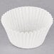 A Hoffmaster white paper fluted baking cup.