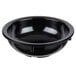 A black Carlisle Kingline nappie bowl with a black rim.