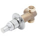 A T&S chrome-plated brass concealed straight loose key stop with a built in check valve.