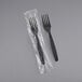 Two Visions heavy weight plastic forks in plastic packaging.