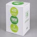 A white box with green and white labels for Eco-Products jumbo wrapped straws.