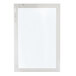 An Avantco right hinged glass door with a stainless steel frame on a white background.