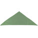 A seafoam green triangle shaped bandana with white edges.