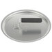 A Vollrath Wear-Ever aluminum pot/pan lid with a round metal lid and black handle.