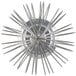 A Vollrath wire whisk attachment with many metal spokes.