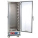 A Metro C5 1 Series heated proofing and holding cabinet with a clear door open.