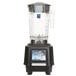 A black Waring Torq 2.0 blender with a clear container.