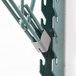 A Metroseal 3 grey metal shelf bracket.