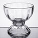 A Libbey clear glass bowl with a base.
