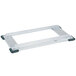 A Metro Super Erecta aluminum truck dolly frame with black handles.
