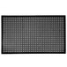 A black rectangular Notrax anti-fatigue floor mat with a mesh surface and beveled edges.
