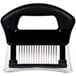 A Chef Master meat tenderizer with a black and clear plastic device with a black handle.