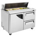 A Turbo Air refrigerated sandwich prep table with 2 drawers.