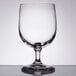 A Libbey Bristol Valley wine goblet on a table.