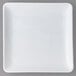 A white square American Metalcraft stoneware platter with a small rim.