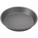 An American Metalcraft hard coat anodized aluminum deep dish pizza pan with a white background.