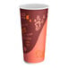 A white paper Choice coffee cup with a coffee print on it.