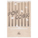A Bagcraft EcoCraft popcorn bag with stripes and text on it.