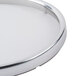 A close-up of a round white Plexiglass face for an Edlund scale.