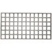 A metal grid with squares on it.