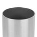 A Tablecraft stainless steel round sugar caddy with a lid.