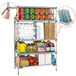 A MetroMax Q shelf with food items on it.