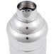 A silver stainless steel Vollrath 3-piece Cobbler cocktail shaker with a lid.