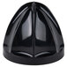 A black plastic cone-shaped juicer reamer.