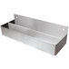 An Advance Tabco stainless steel double tier speed rail with two compartments.