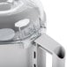 A close-up of a white plastic Robot Coupe 3 Qt. cutter bowl kit.