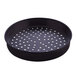 An American Metalcraft perforated hard coat anodized aluminum pizza pan with straight sides and holes.