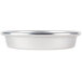 An American Metalcraft heavy weight aluminum pizza pan with perforations in the bottom.