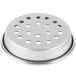 An American Metalcraft heavy weight aluminum pizza pan with perforations on the bottom.