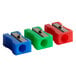 A group of Westcott manual pencil sharpeners in assorted colors.