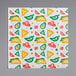 Choice Mexican print deli wrap paper with colorful designs of tacos and food items.