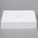 A white rectangular Elite Global Solutions melamine box with a grey border on a white surface.