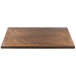 A BFM Seating rectangular wood table top with an autumn ash finish.