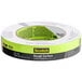 A roll of 3M Scotch green masking tape with black text on it.