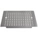 An Advance Tabco stainless steel perforated sink bowl cover.