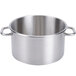 A Robot Coupe stainless steel bowl with handles.