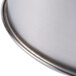 A close-up of a silver bowl.